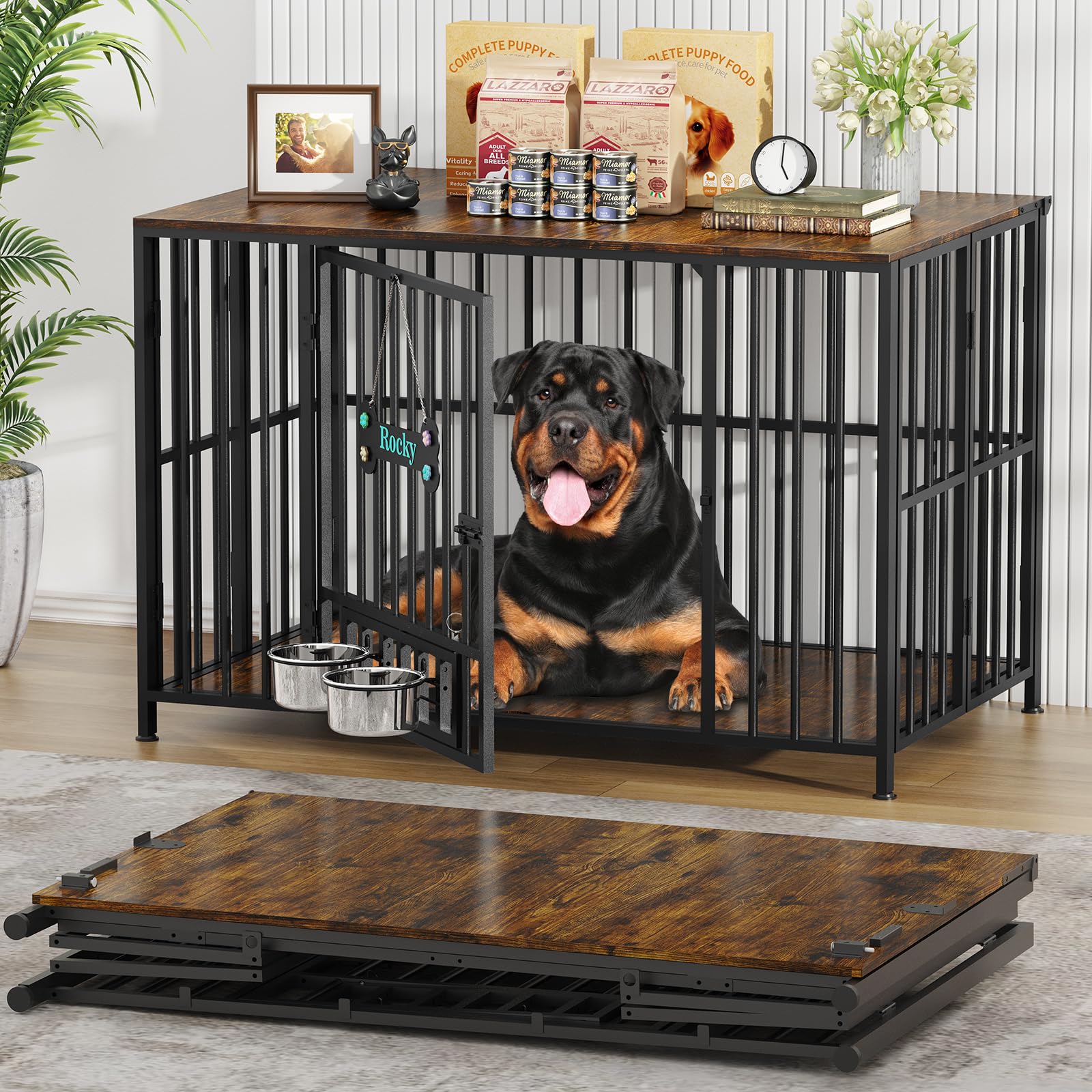 Easycom Foldable Dog Crate Furniture