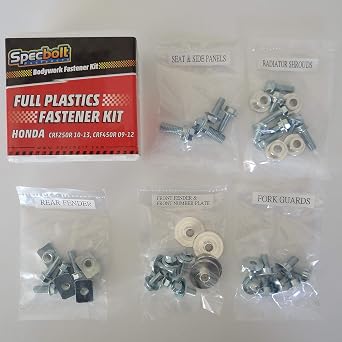 Specbolt Full Plastics Fastener Kit Fits Honda - CRF250R 2010-2013 & CRF450R 2009-2012 #0913
