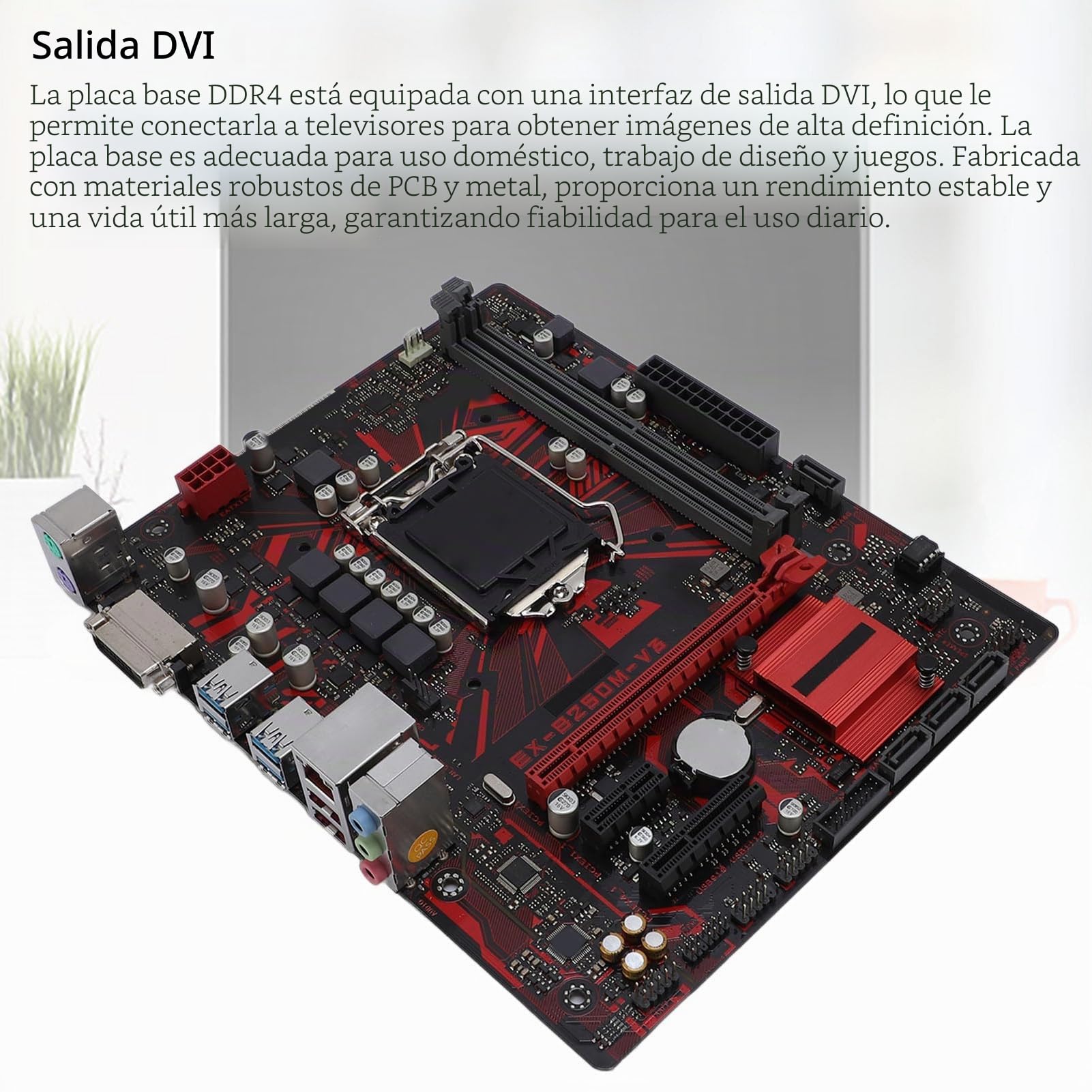 Placa Base B250M V3, M ATX, 2 Ranuras DIMM DDR4 para LGA 1151 de 7.ª y 6.ª Generación para Procesador Core I7, I5 y I3 de 14 NM, Compatible con Placa Base de Computadora con 2