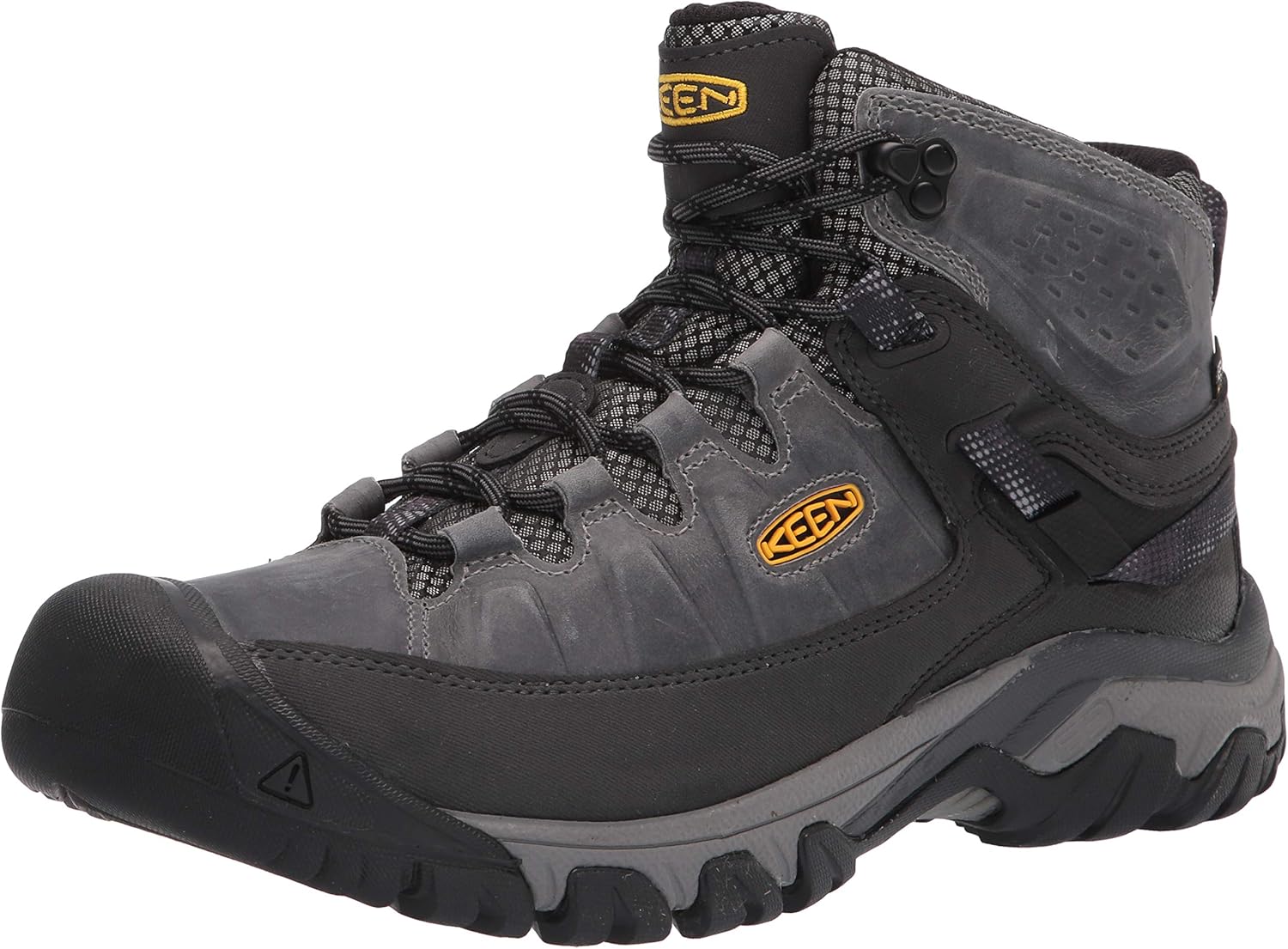 KEEN Men's Targhee III Mid Height Waterproof Hiking Boot 10.5 Drizzle/Keen Yellow