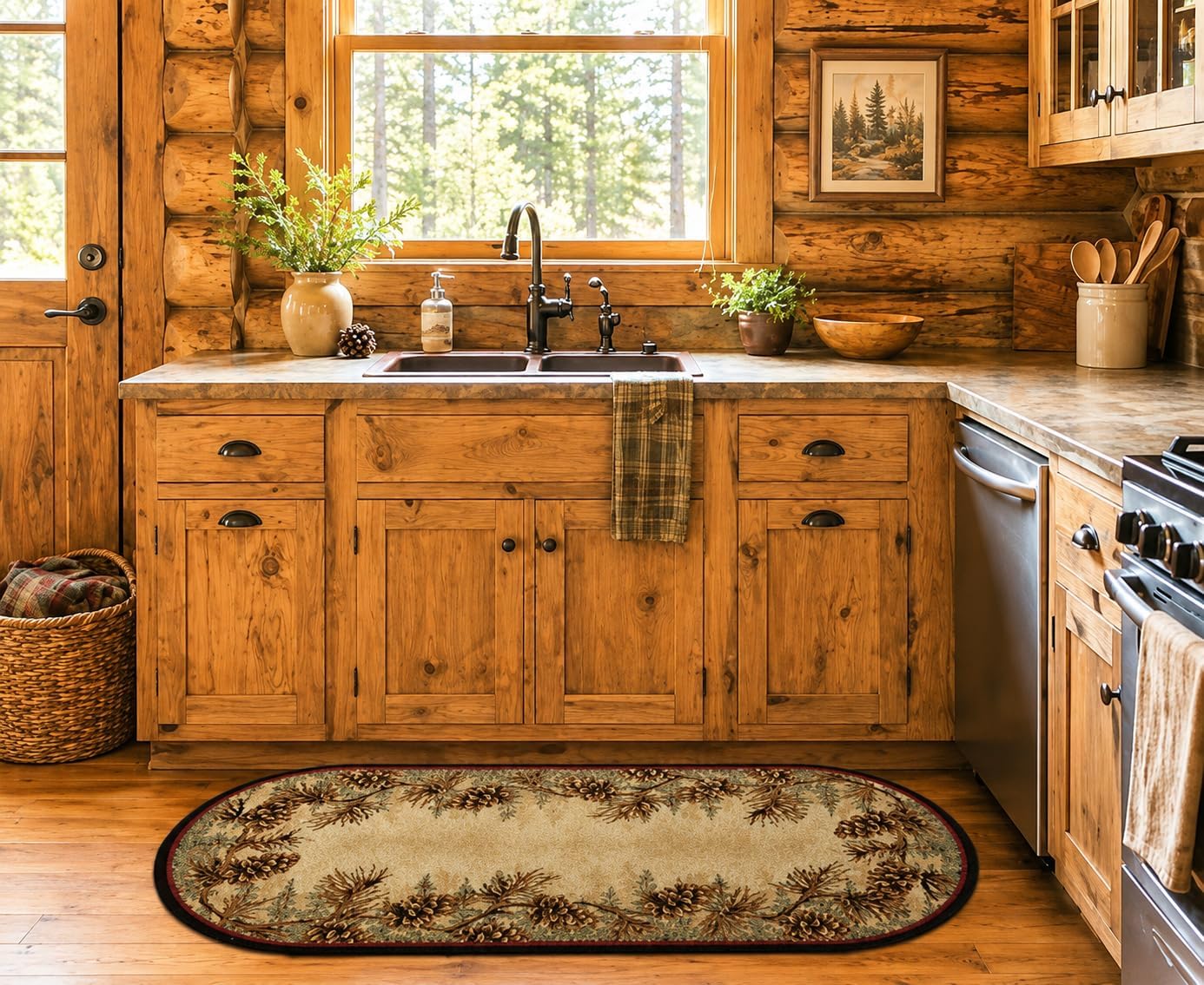 Mabyberry Rug AD3823 2X5OV Mount Le Conte Multi Area Rug