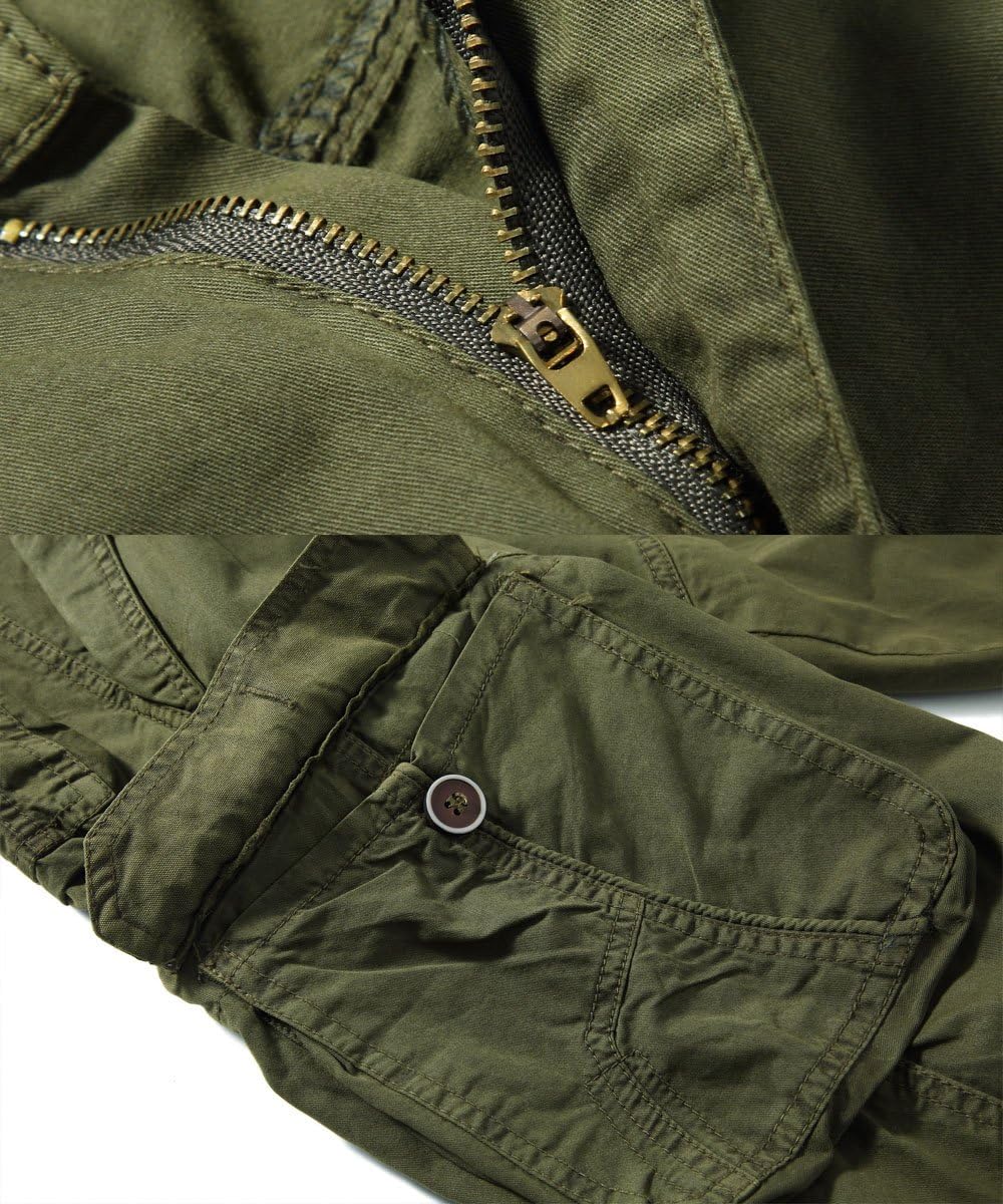 FOURSTEEDS Women's Casual Fitted Multi-Pockets Camouflage Twill Bermuda Cargo Shorts - Image 4