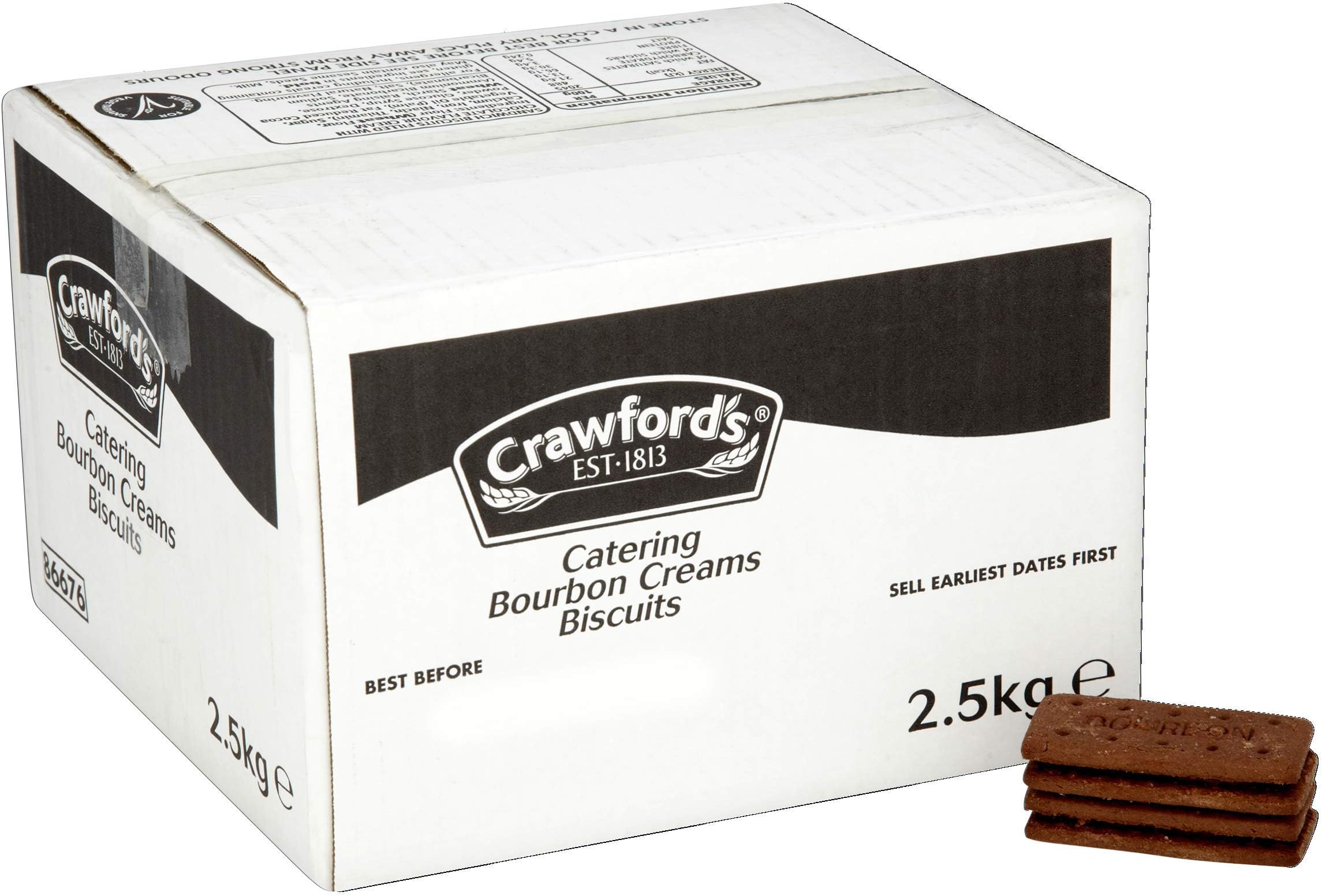 Crawford's Bourbon Creams Biscuits 2.5kg