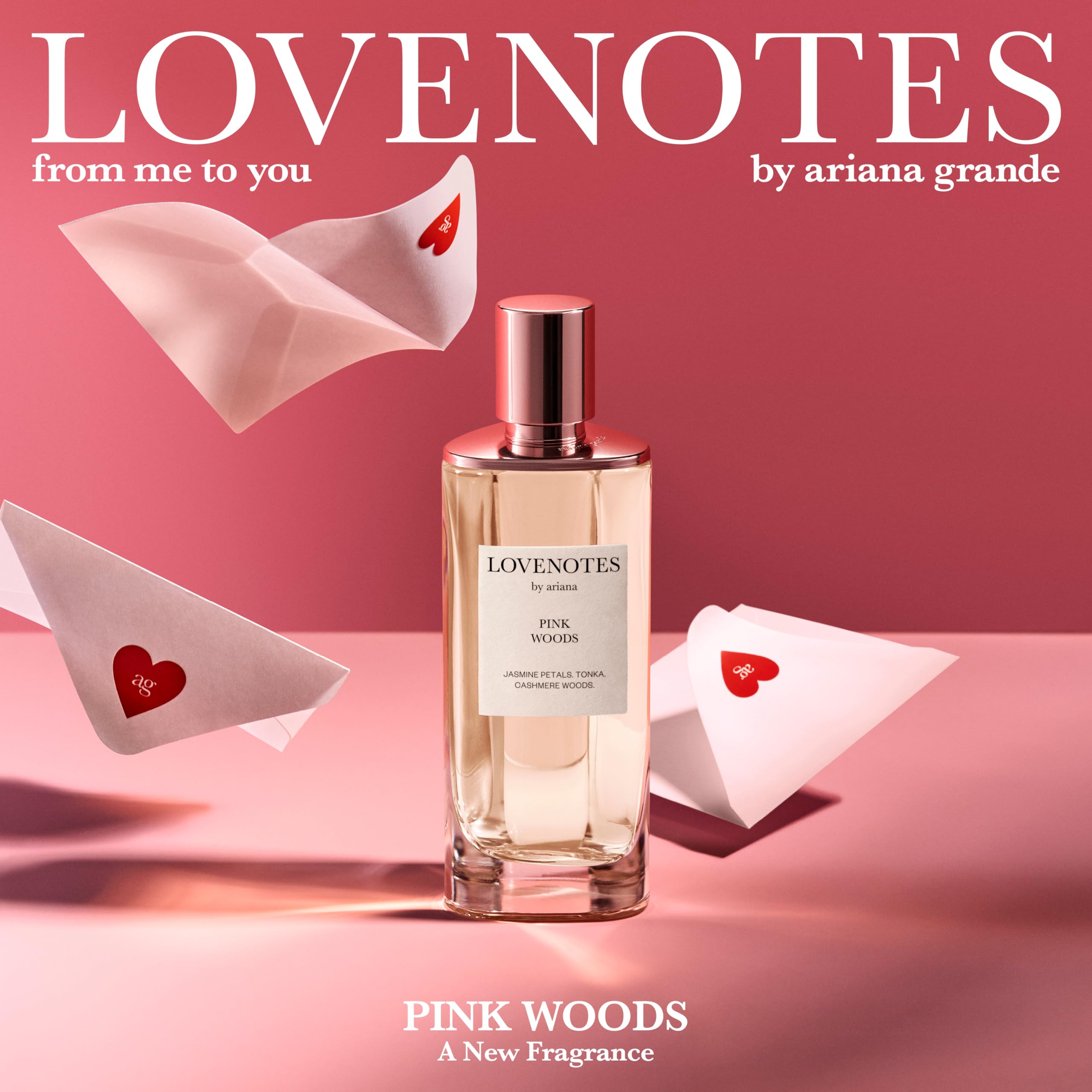 LOVENOTES アリアナグランデ香水 Ariana Grande Love Notes Pink Woods Eau de Parfum Spray- 4.2 oz