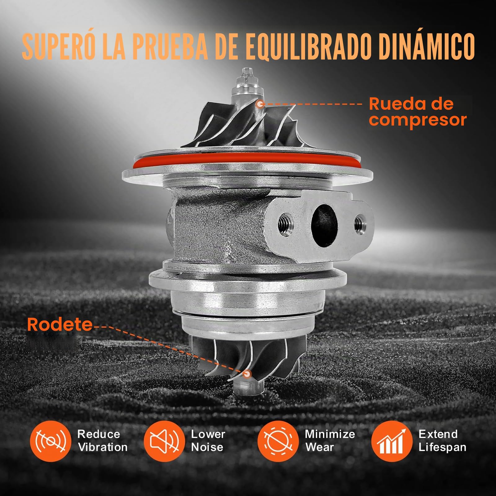 VEVOR Turbo con Kit Juntas, Turbocompresor a Motores de Automóviles, Compatible con Chevy Chevrolet Cruze 2011-2019, 1.4T, 781504-5001S, 781504-0005, 55565353, 781504-0001, 860156, 330 x 270 x 195 mm