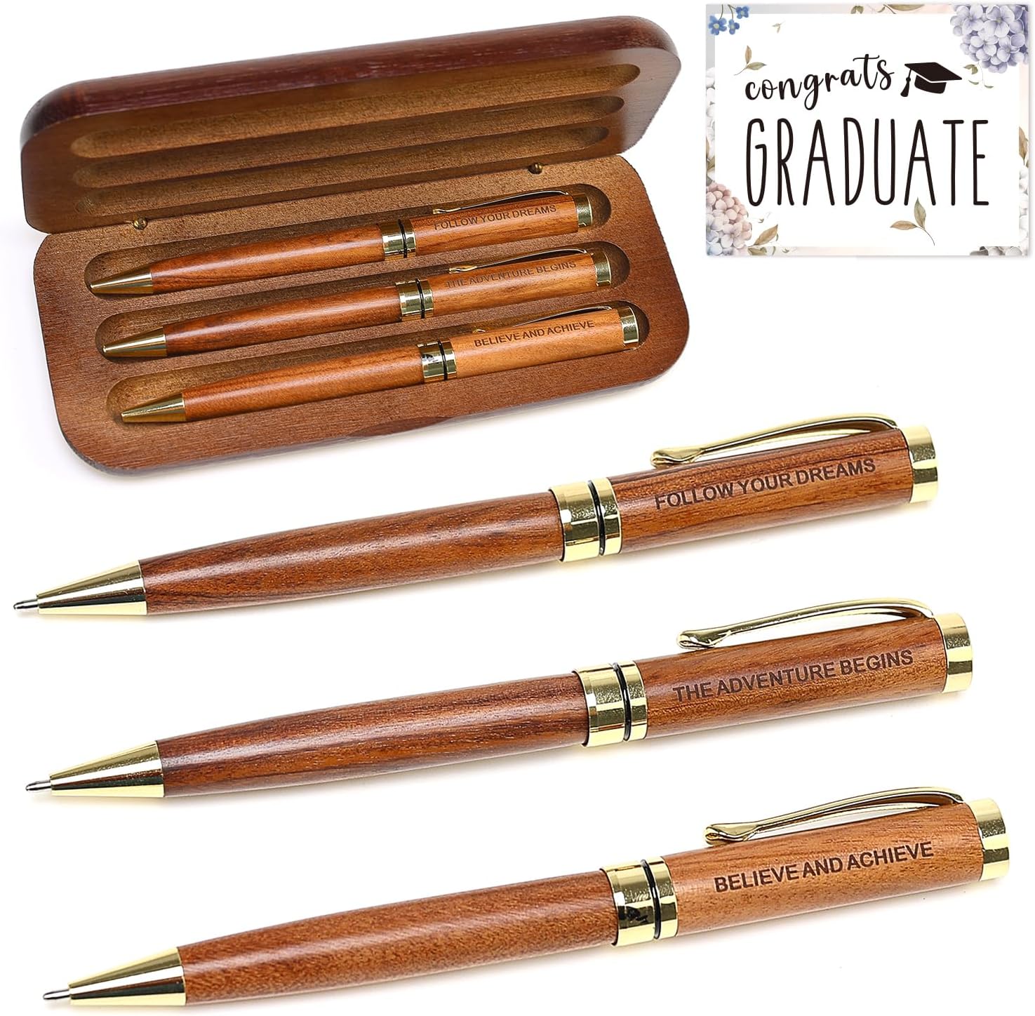 Middle High School College Graduation Gifts for Her Him, Cool Pens Elementary School Masters Degree Graduation Gift for Women Men Class of 2025, 5th 6th 8th Grade Present Graduate Girl Grad Gifts