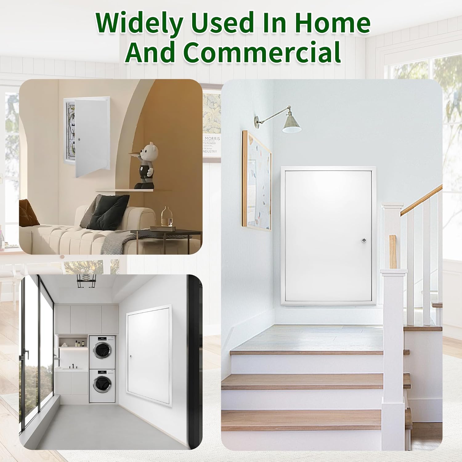 24 x 36 Access Panel for Drywall, Thicken 1.2mm Ceiling Access Panel for Drywall, Lockable with Key, Flush Mount Wall & Plumbing Access Panel