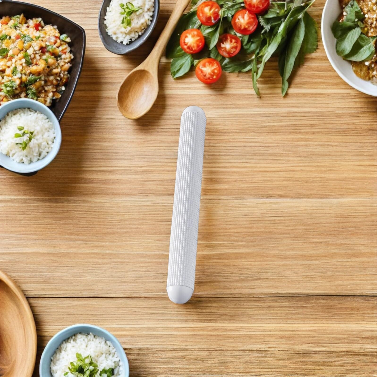 6 Piezas Rodillo Fondant Plástico con Diseño de Puntos Elevados Rodillo de Masa Antiadherente para Pan Pizza Pasta y Masa de Empanadilla Herramienta Versátil para Cocina y