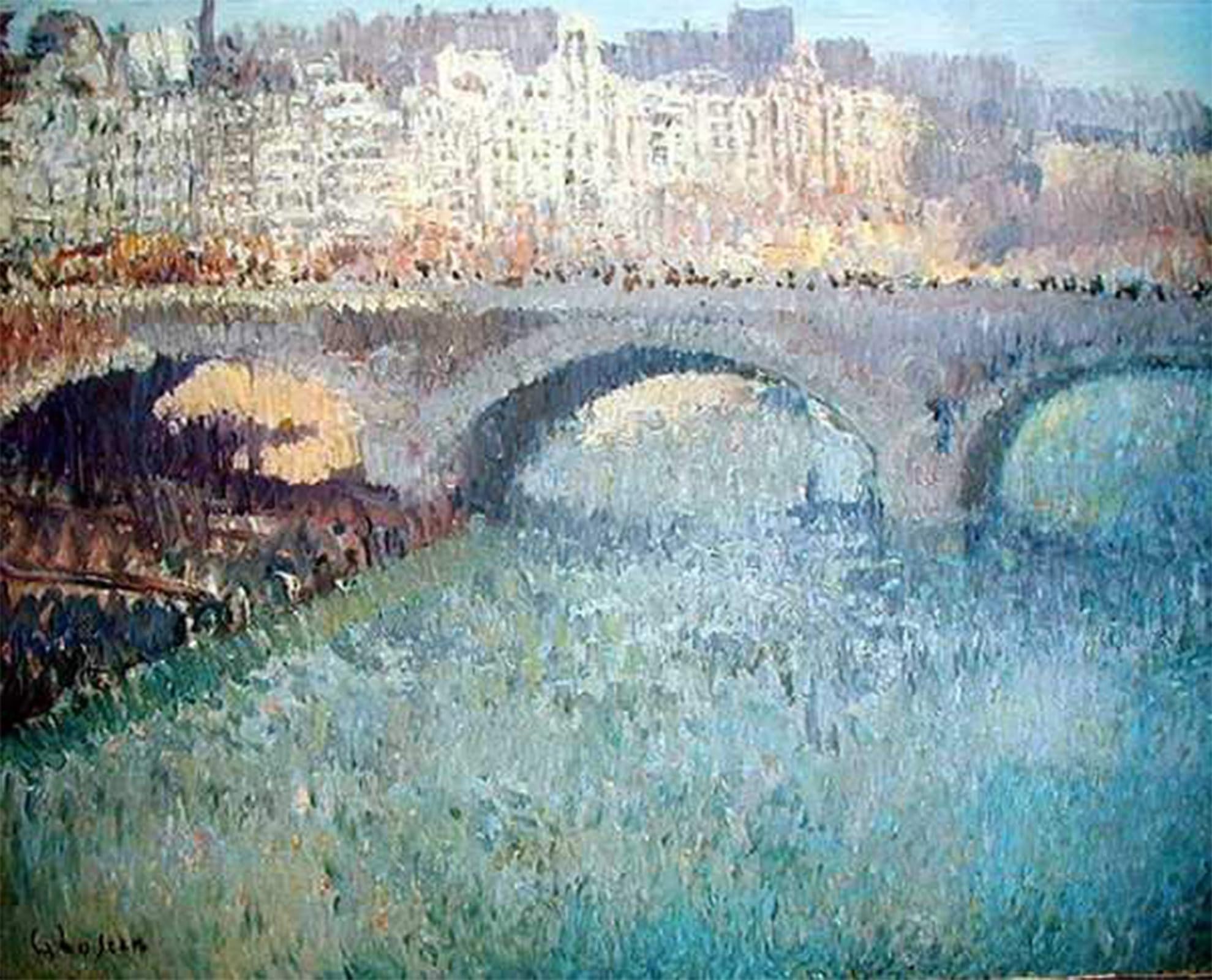 Moderne Art Murale Impression Gustave Loiseau Toile Toit Paris - 5