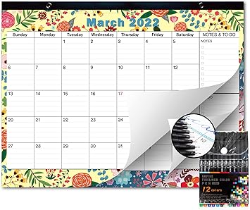 April 2023 Desktop Calendar Desk Calendar 2022-2023 Large Monthly Academic Planner. Floral Design With  Magnets For Fridge. Desktop January 2022 To June 2023 Desk Top, Desk Pad,  Wall, Desk Office Calendar. 17.3" X 13.2'' : Feather