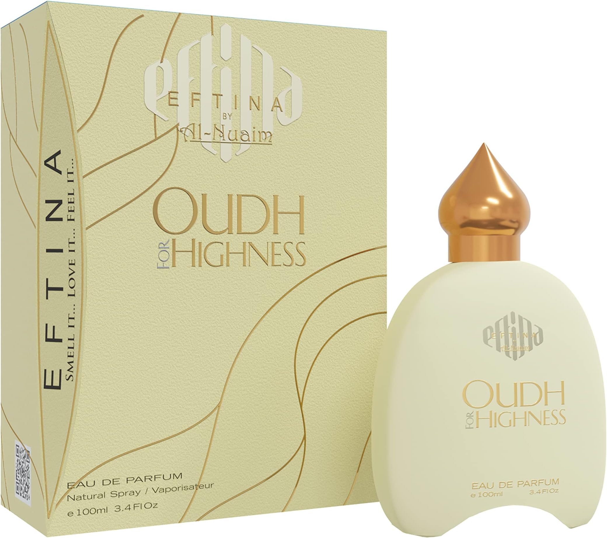 EFTINA By Al-Nuaim Oudh For Highness Eau De Parfum, Liquid EDP Perfumes, Long Lasting Luxury Perfumes For Unisex, 100ml