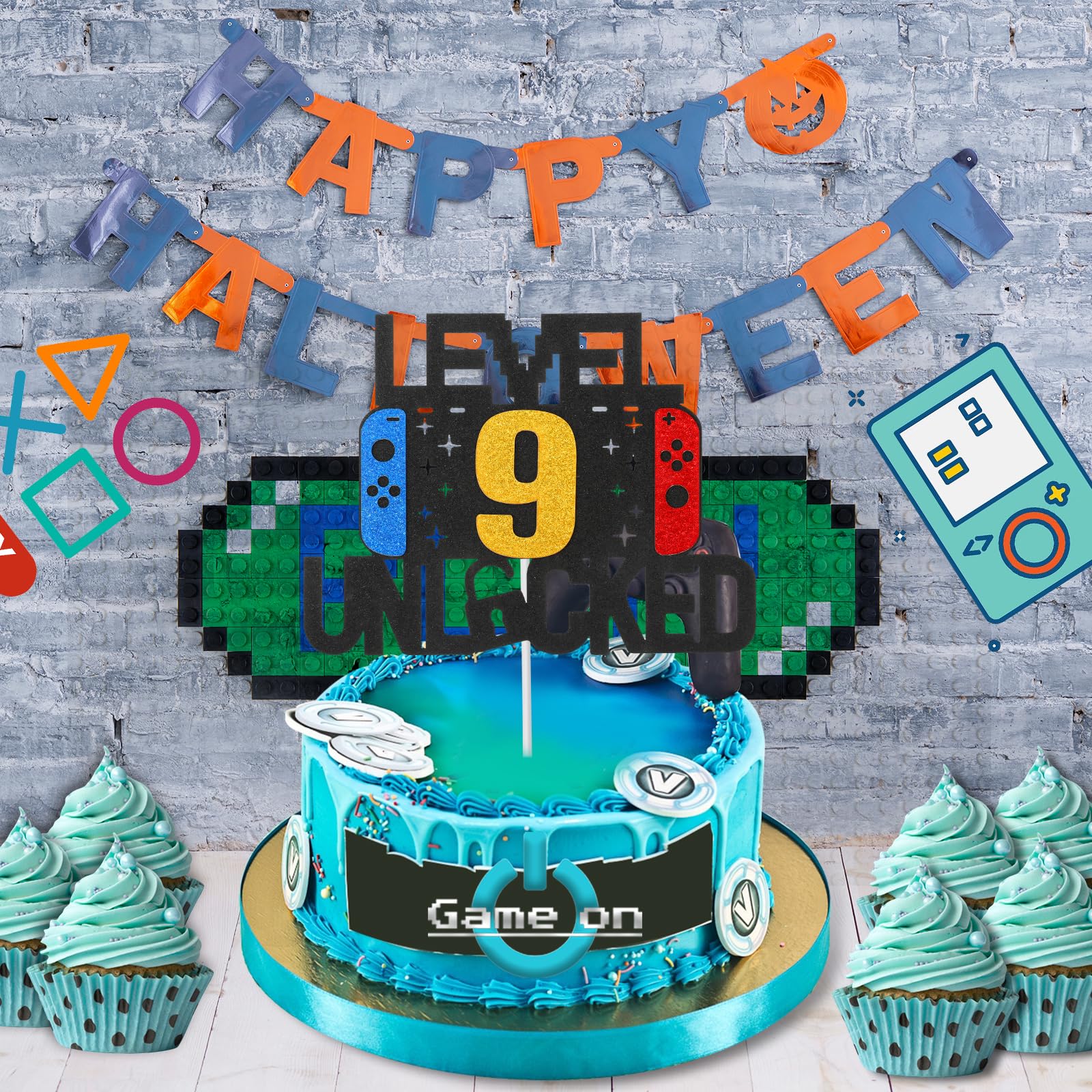 Glitzerkugeln Tortenaufsatz & Happy Birthday Topper – 26-teiliges Set, Verschiedene Größen, Für Kuchen-Deko