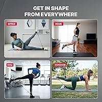 Vista 9 de DMoose Fitness Ankle Strap for Cable Machine - One Size Fit with Premium Padding Cuffs, Ankle Bands for Working Out, Booty Workouts, Leg Extension