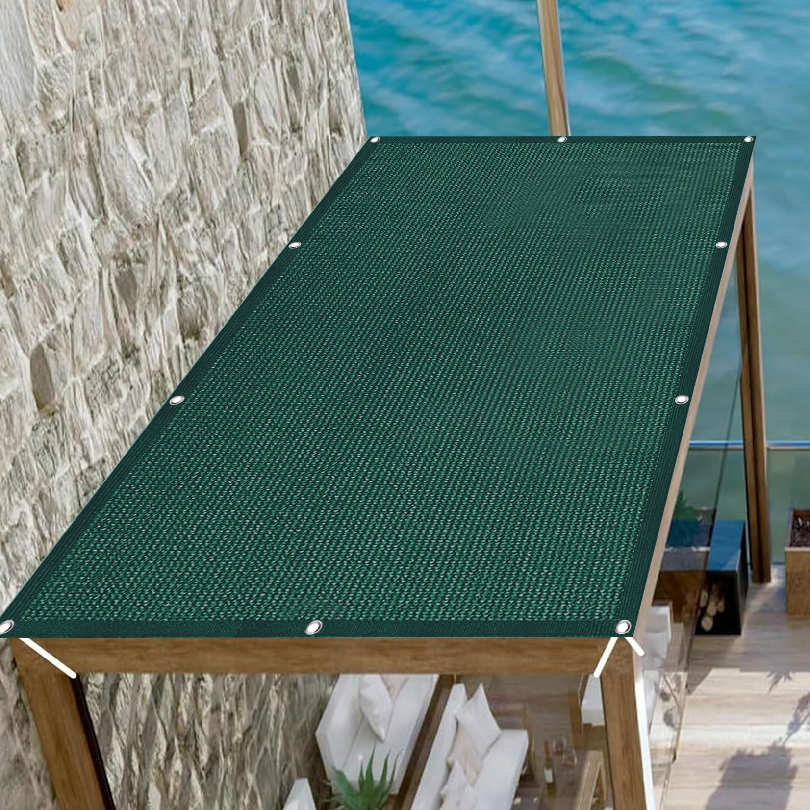 Voile d'ombrage de terrasse et jardin pour vos repas d'été