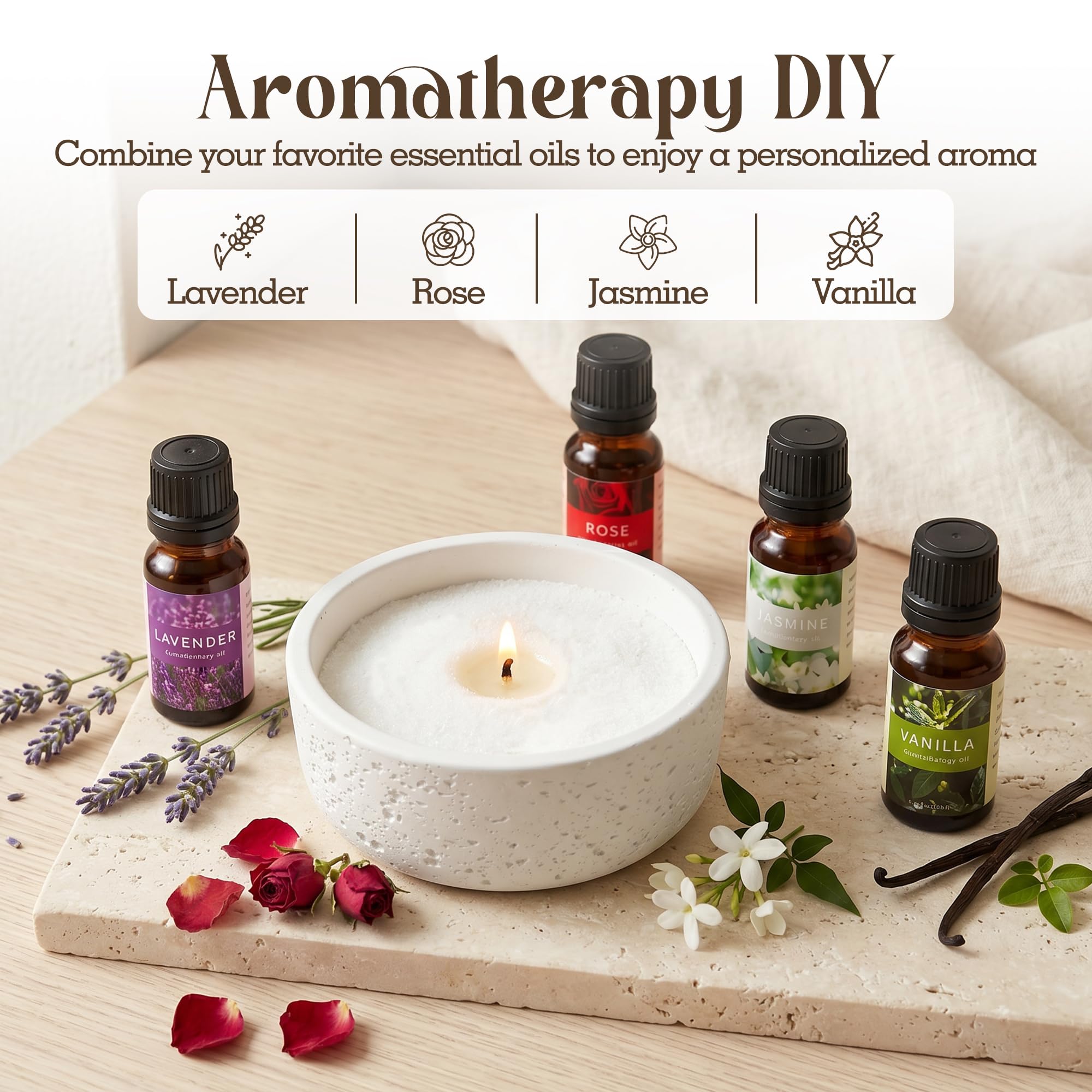 Kit di sabbia per candele perlate da 1 kg, con due ciotole, kit di cera