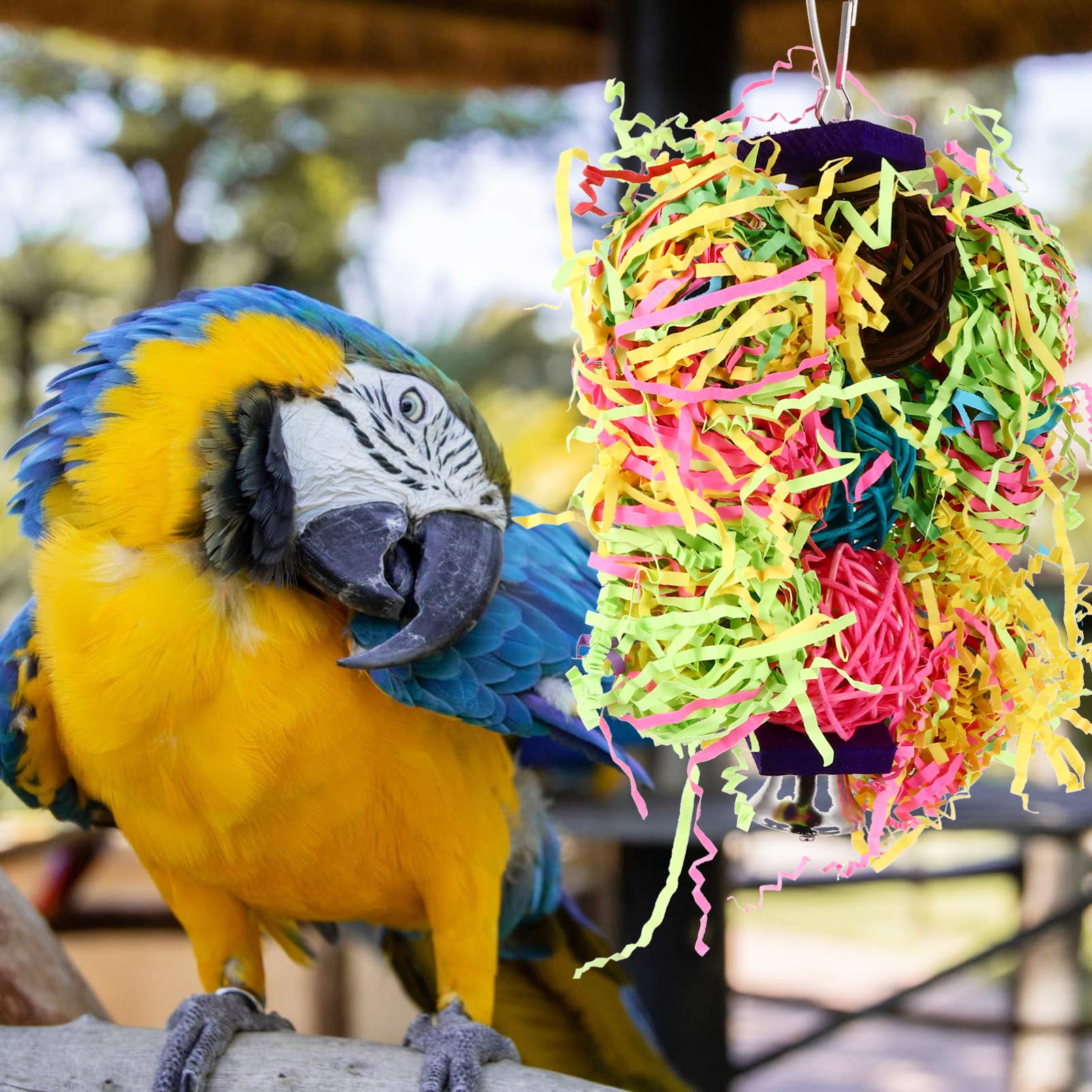 VANZACK 6piezas Juguetes para Aves De Masticar y Desgastar Accesorios para Periquitos y Loros Juguetes Divertidos para Aves para El Aburrimiento