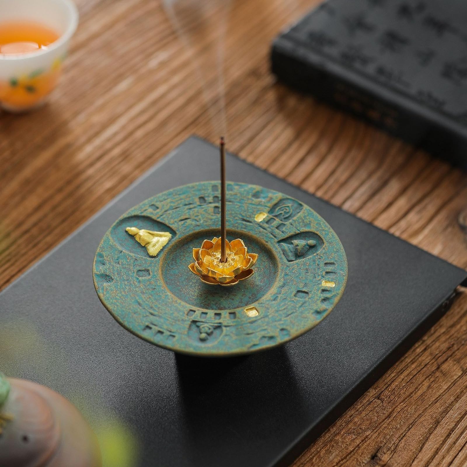 Zen Spirit - Soporte para incienso (11 cm / 4.4in, quemador de incienso para el hogar)