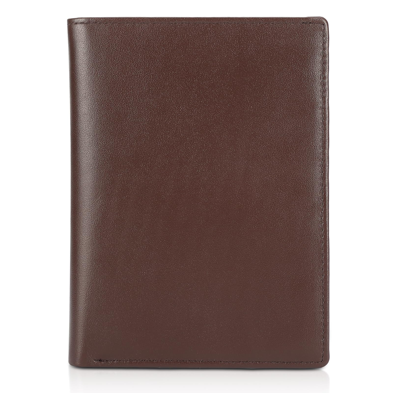 Polare Luxury RFID Blocking Leather Passport Holder Travel Wallet For Men and Women (Coffee)