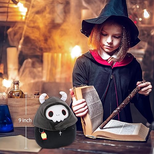 Miniatura 2 de Plague Doctor - Animales de peluche de Halloween de 9 pulgadas con farol, peluches geniales de médico de la peste de Navidad, juguetes de peluche de
