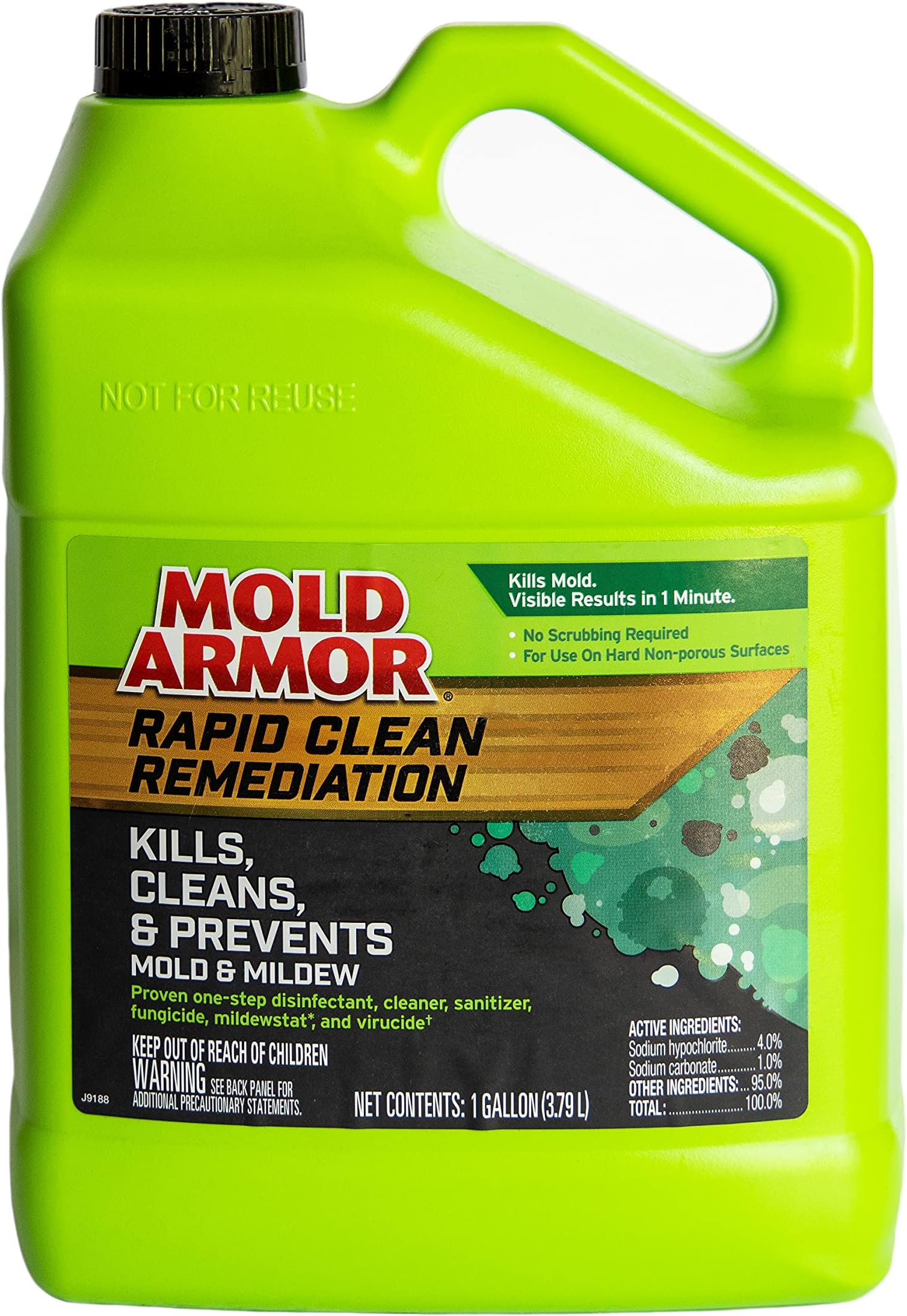 Rapid Clean Remediation, 1 Gallon; Kills, Cleans & Prevents Mold & Mildew