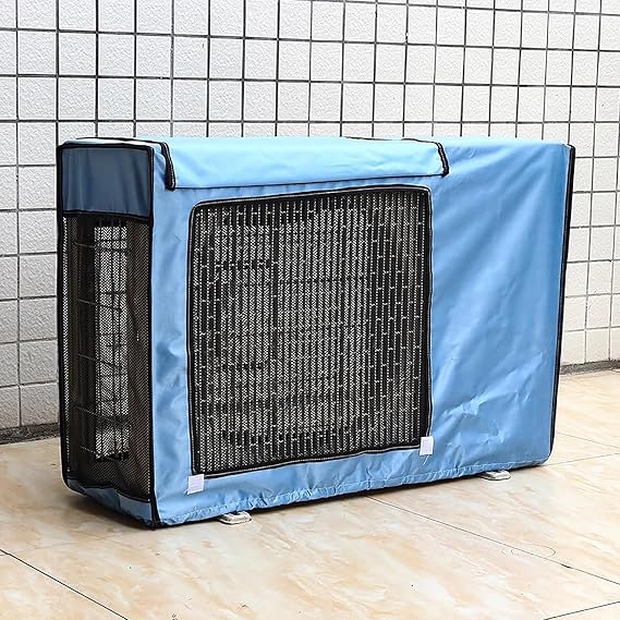 Ac Unit Covers Outdoor, Air Conditioner Cover, 600D Oxford Fabric, Rain and Sun Protection, Outdoor Window AC Protection Cover(Blue,94x36x68cm)