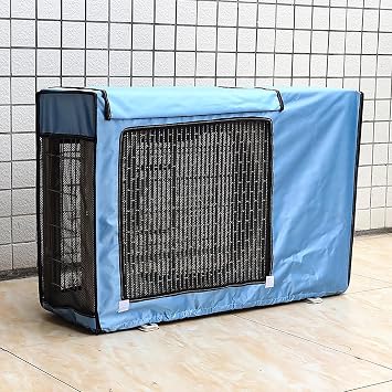 Ac Unit Covers Outdoor, Air Conditioner Cover, 600D Oxford Fabric, Rain and Sun Protection, Outdoor Window AC Protection Cover(Blue,94x36x68cm)