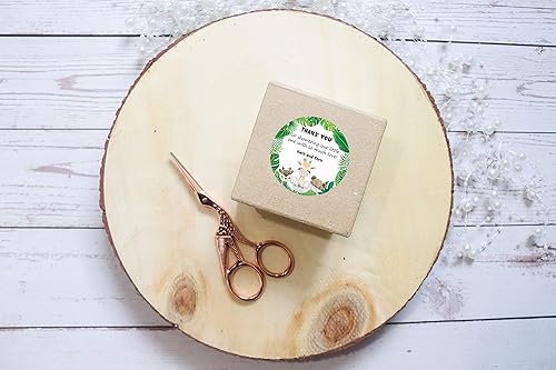 Miniatura 6 de Calcomanías personalizadas para baby shower, juego de 36 calcomanías personalizadas para baby shower, regalos de agradecimiento, hoja plana