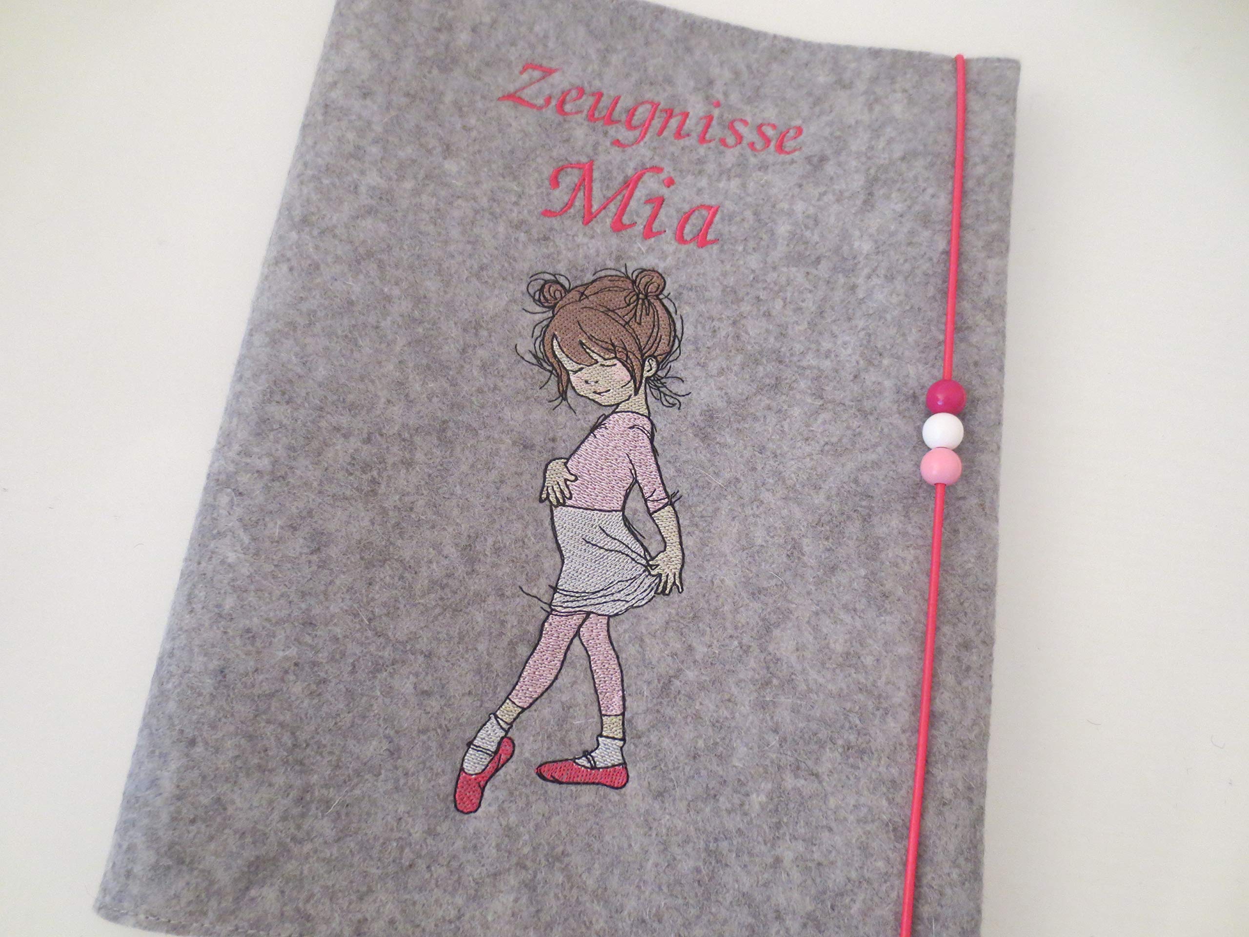 Zeugnismappe Wollfilz Mappe Zeugnisse DIN A4 Grundschule Schule