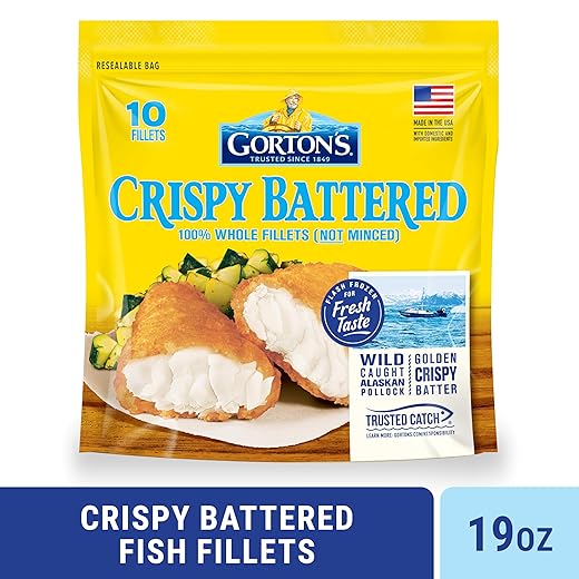 Gorton's, Crispy Battered Fish Fillets, 19 oz (Frozen)