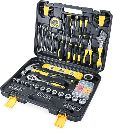 Juego de herramientas de 108 piezas, caja de herramientas multiusos, paquete completo de herramientas para hombres, juego de destornilladores