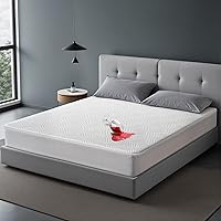 Vista 1 de Protector de colchón 100% impermeable con alta resistencia a líquido, protector de colchón transpirable 3D Air King, funda de colchón ultra suave