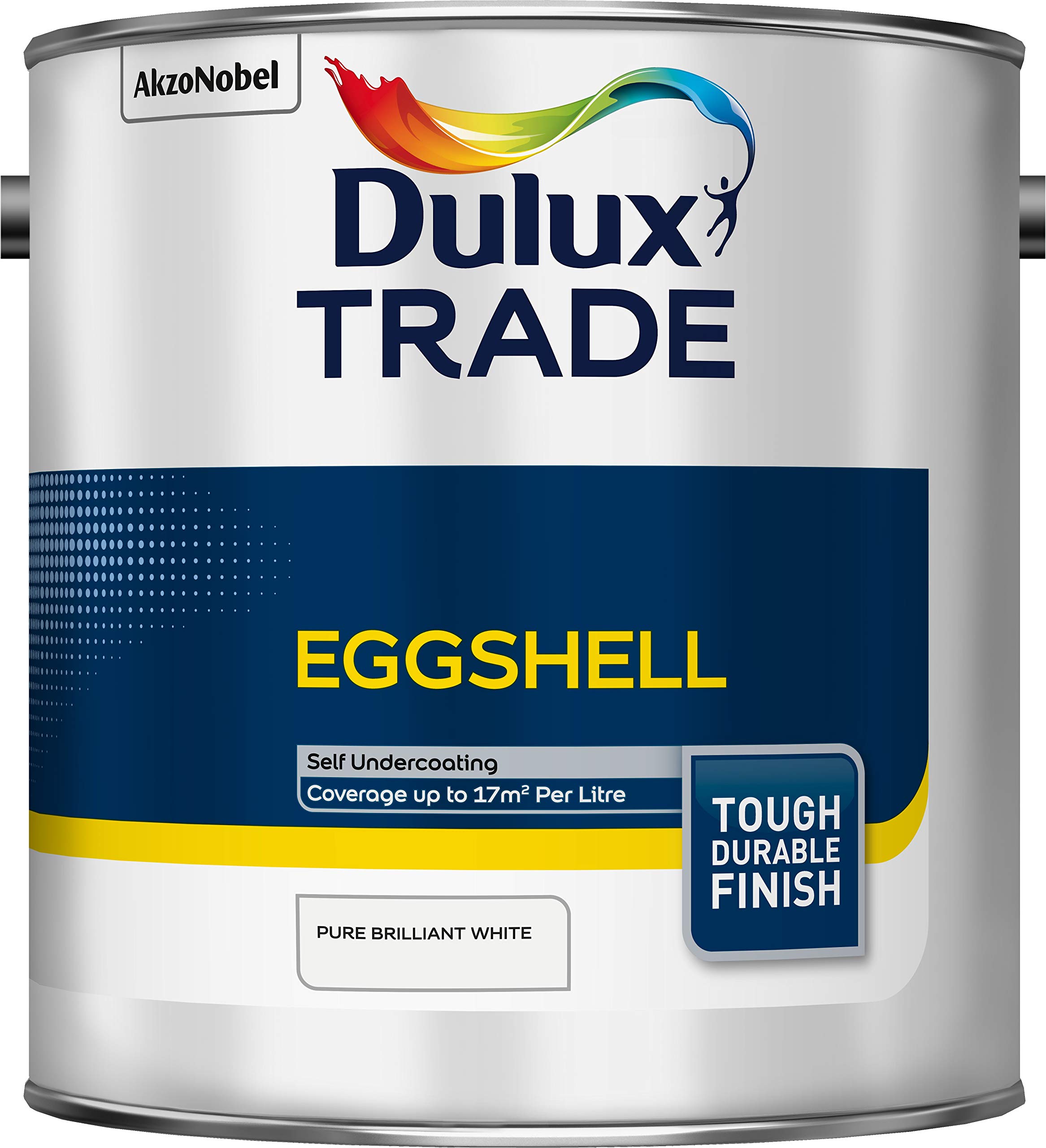 Dulux Trade Eggshell Paint 2.5L Pure Brilliant White