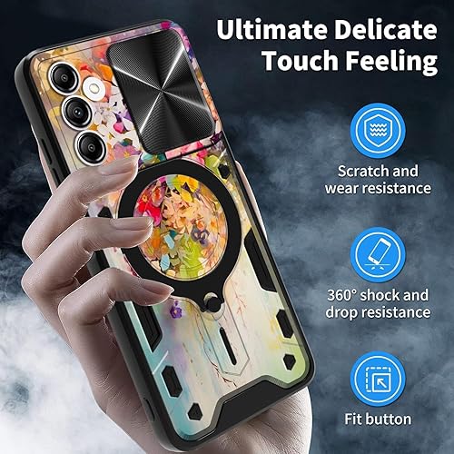 Vista 59 de Funda protectora híbrida para Samsung Galaxy A53 5G de 6.5 pulgadas y anillo giratorio de 360 grados, función atril, híbrida, de doble capa