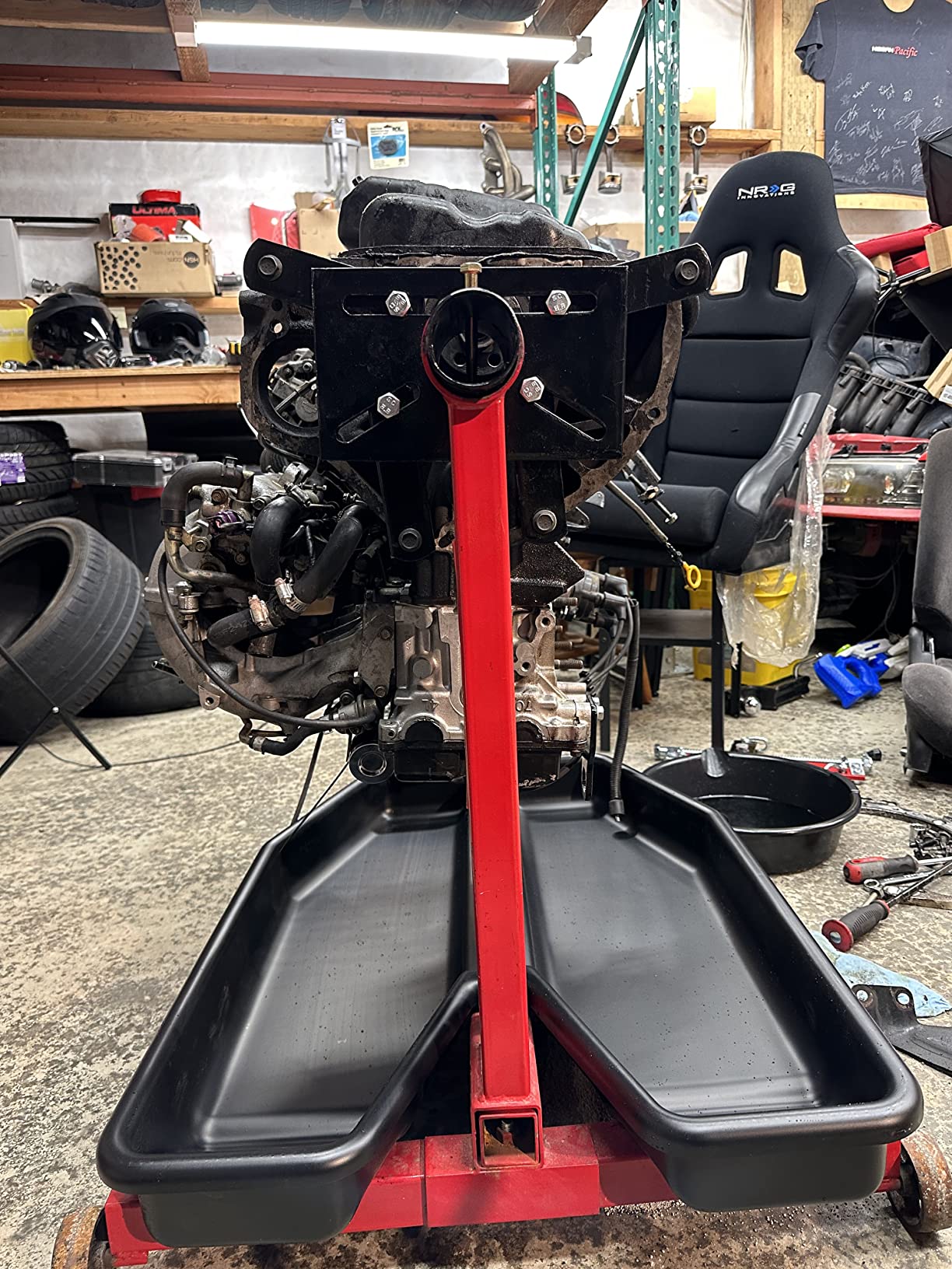 Leg Engine Stand $18/mo - Finance JEGS Engine Stand Drip Tray | Made In USA | Black ...