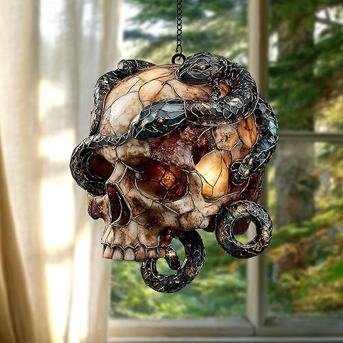 Vista 26 de Tropical Pineapple Blossoms Acrylic Suncatcher - Faux Handmade Stained Glass Window Hanging Ornament for Display, Home Decor & Gift Idea for