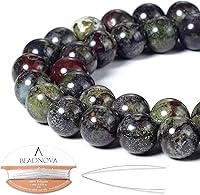 Vista 16 de Cuentas Beadnova redondas de ónix negro de 4 mm, sueltas, para hacer joyas (90-92 piezas)