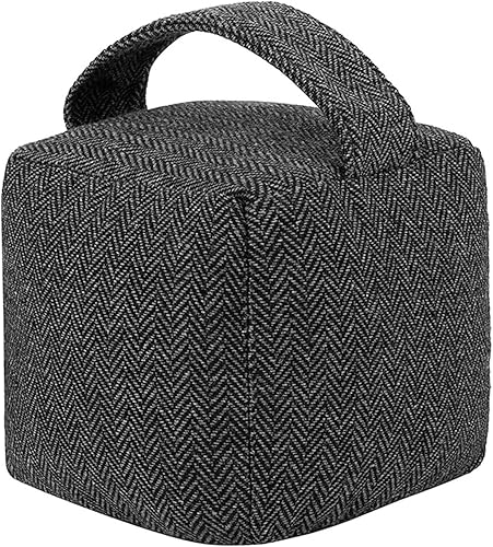 Tope de puerta, tapón decorativo para puerta de casa y oficina, tapón de puerta con diseño de tela interior con peso animal, tapón de puerta con