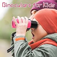 Vista 6 de Scotamalone - Binoculares de juguete a prueba de golpes, binoculares para niños de 3 a 12 años de edad, niños o niñas, para observación de aves