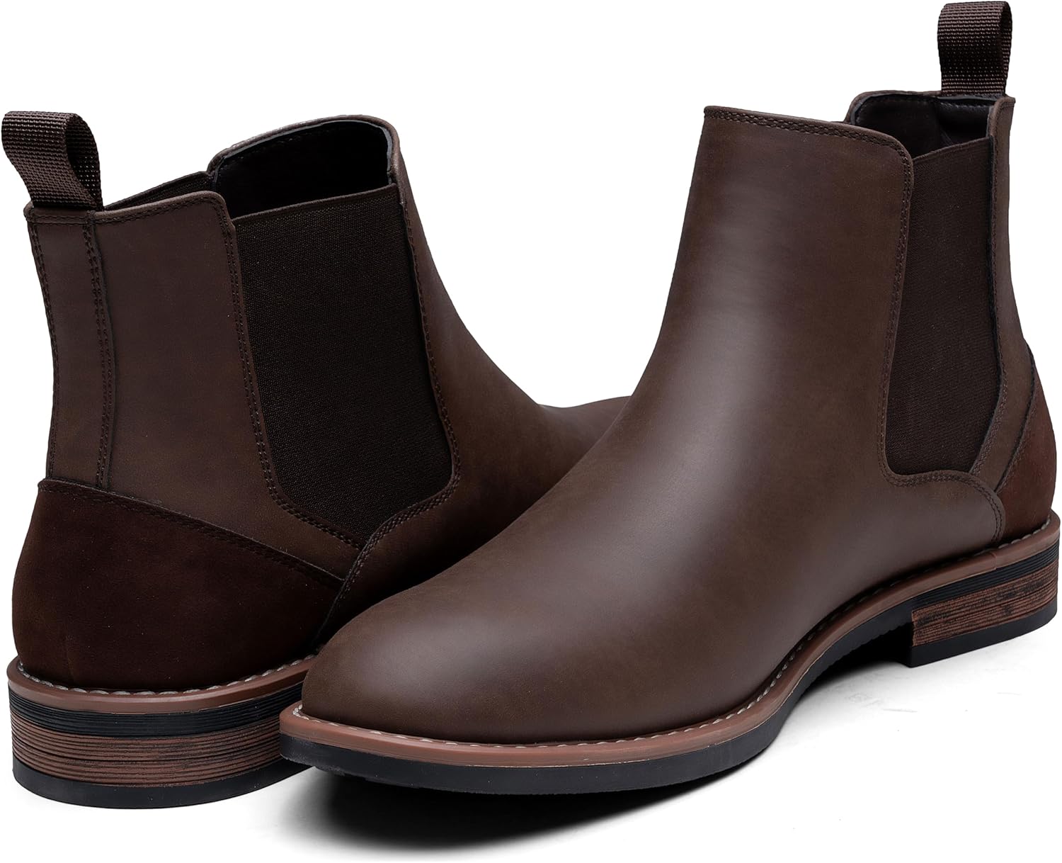 Jousen Men's Chelsea Boots Casual Dress Boot for Men Slip on Retro Nubuck - Image 6