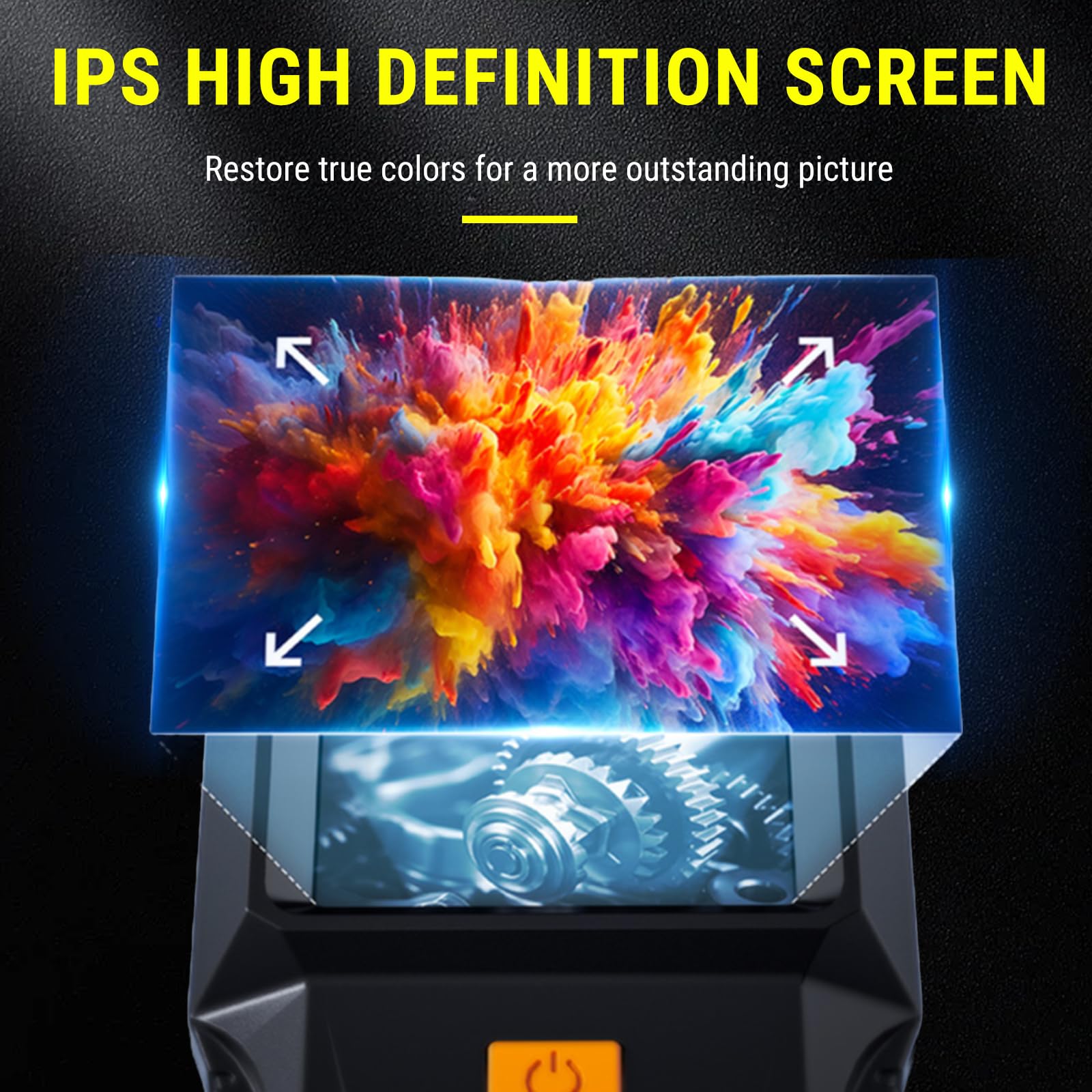 kamera endoskopowa z oświetleniem, 1920P HD kamera inspekcyjna, kamera kanałowa 8 mm z 8 diod LED, 360° obrotowa kamera kanalizacyjna, wodoszczelna kamera rurowa IP67, do samochodów | rur |