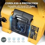 Cordless Tire Inflator, 160 PSI Portable High Pressure Air Compressor, Digital Gauge, Auto Shut Off, LED Light For Tires(Tool Only)