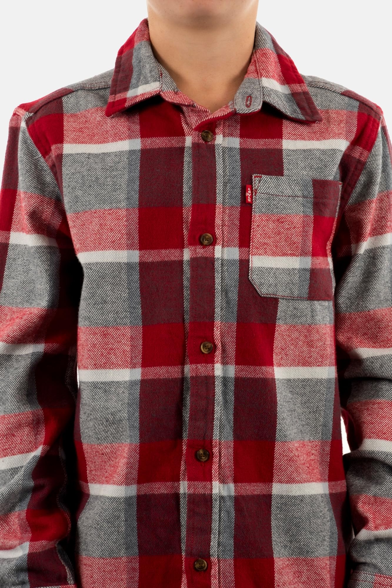 Levi's Chemises Manches Longues Toddler r2f Chili Pepper