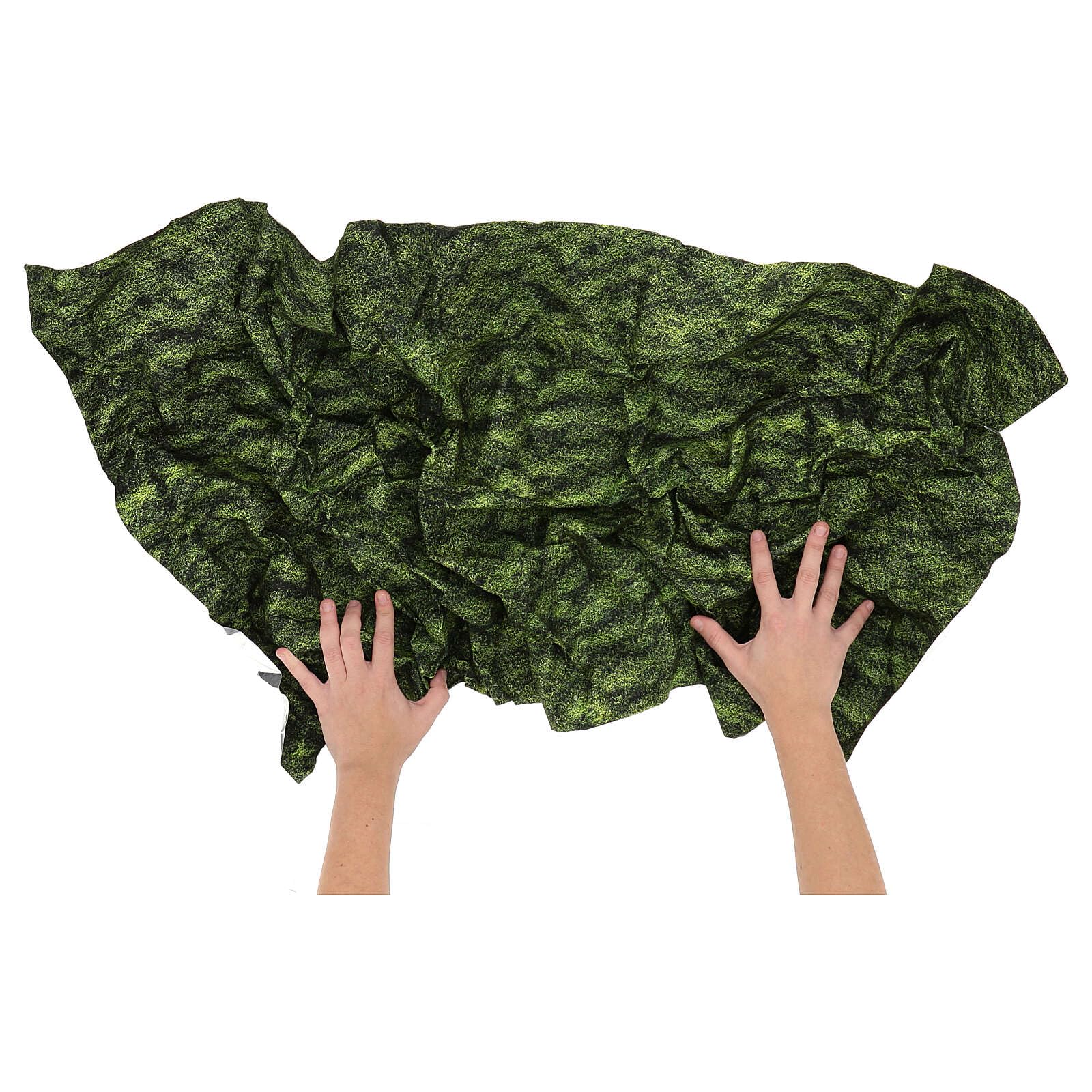 Modellierbares Papier, Krippenzubehör, Moos, 120x60cm
