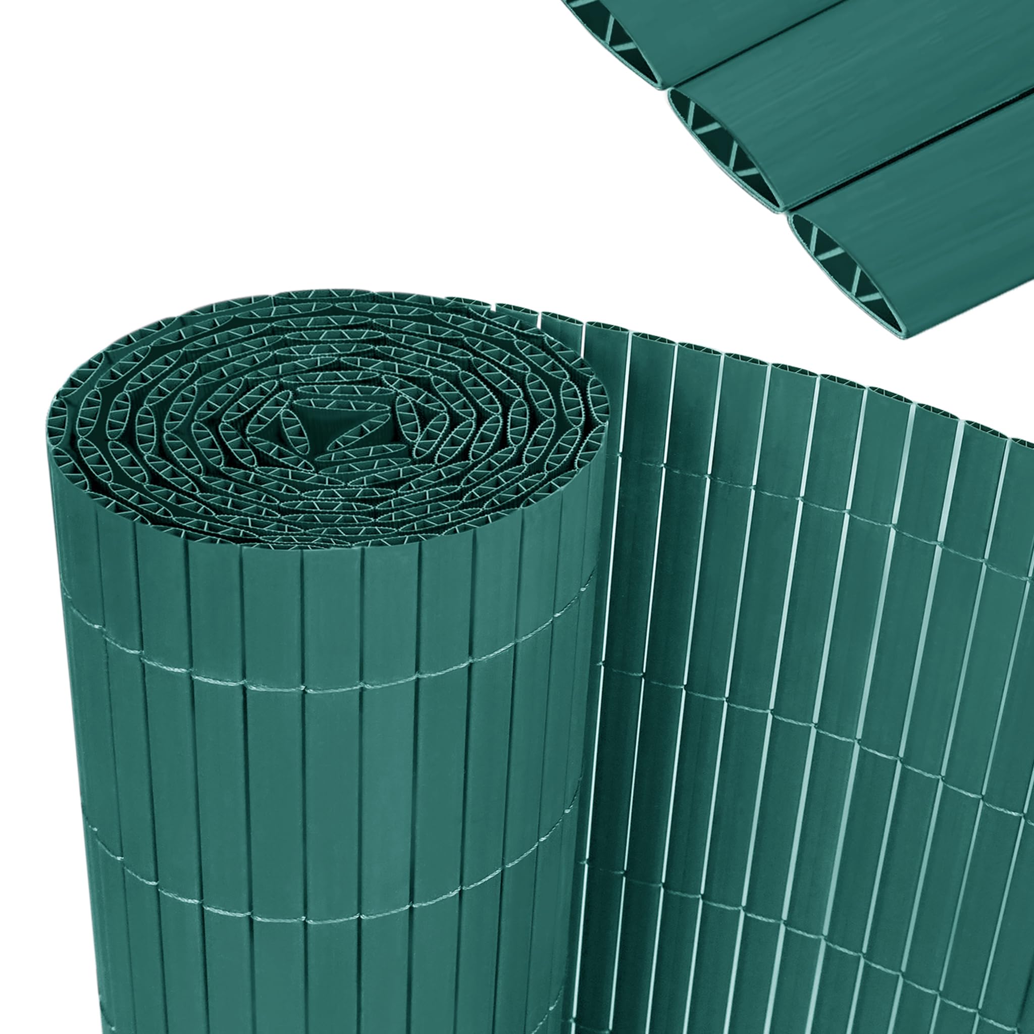 YRHome PVC Sichtschutzmatte 80x1000cm Stabile W-Form Sichtschutzzaun Balkon Balkonsichtschutz Sichtschutz mit Kabelbindern Windschutz Wetterfest UV-beständig für Garten Terrasse, Anthrazit