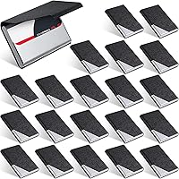 Vista 9 de Yexiya 20 tarjeteros de piel sintética con cierre magnético, de acero inoxidable, delgada, para tarjetas de crédito, identificación, mujeres