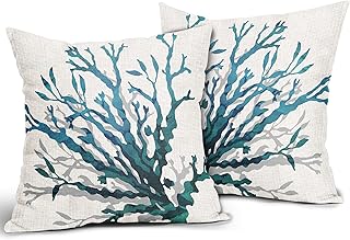 coral beach pillows