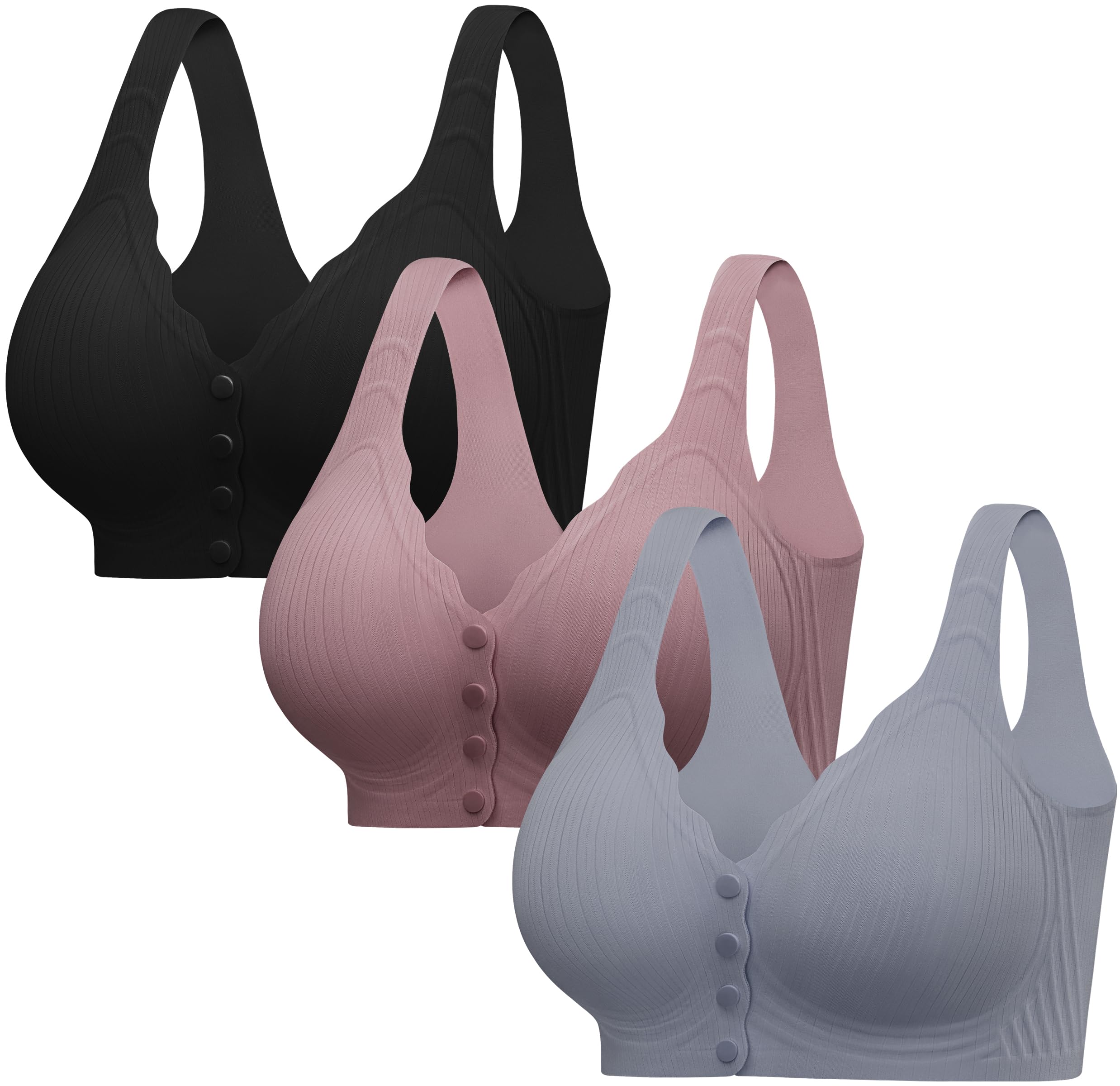 Seamless Front Closure Post Surgery Bra