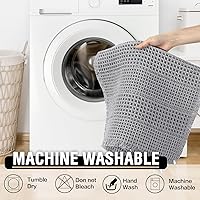 Vista 7 de H.VERSAILTEX Waffle Bath Mat Super Absorbent Bathroom Mats Non Slip Bath Rugs for Bathroom Floor Machine Washable Ultra Soft Bathroom Rugs for