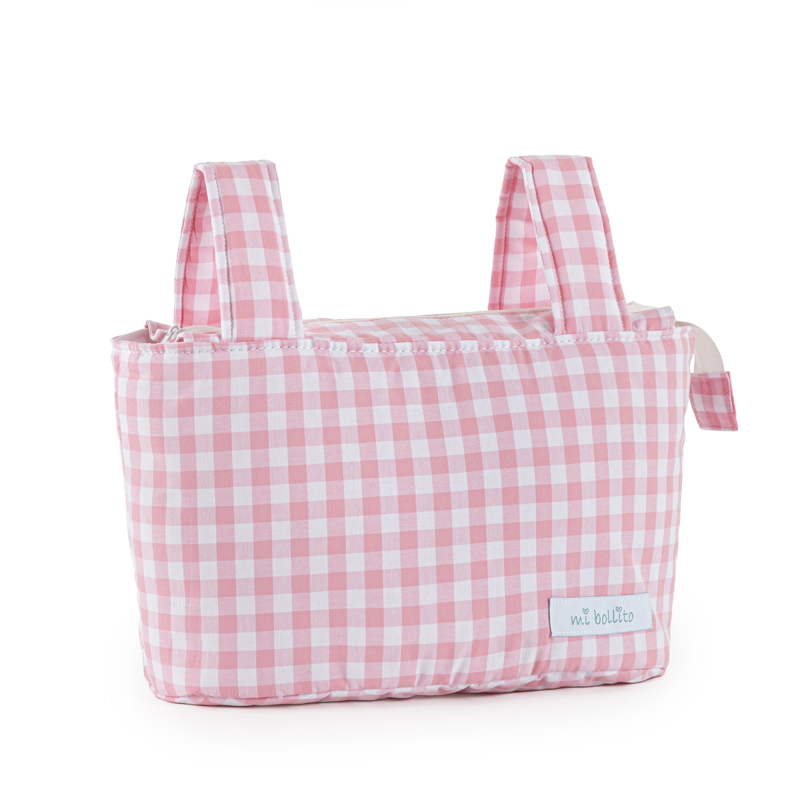 mi bollito - Bolsa Organizadora Pocket de Cochecitos para Mamá, Bolsa Carrito Bebe, Multifuncional de Gran Capacidad para almacenar. (Rosa)