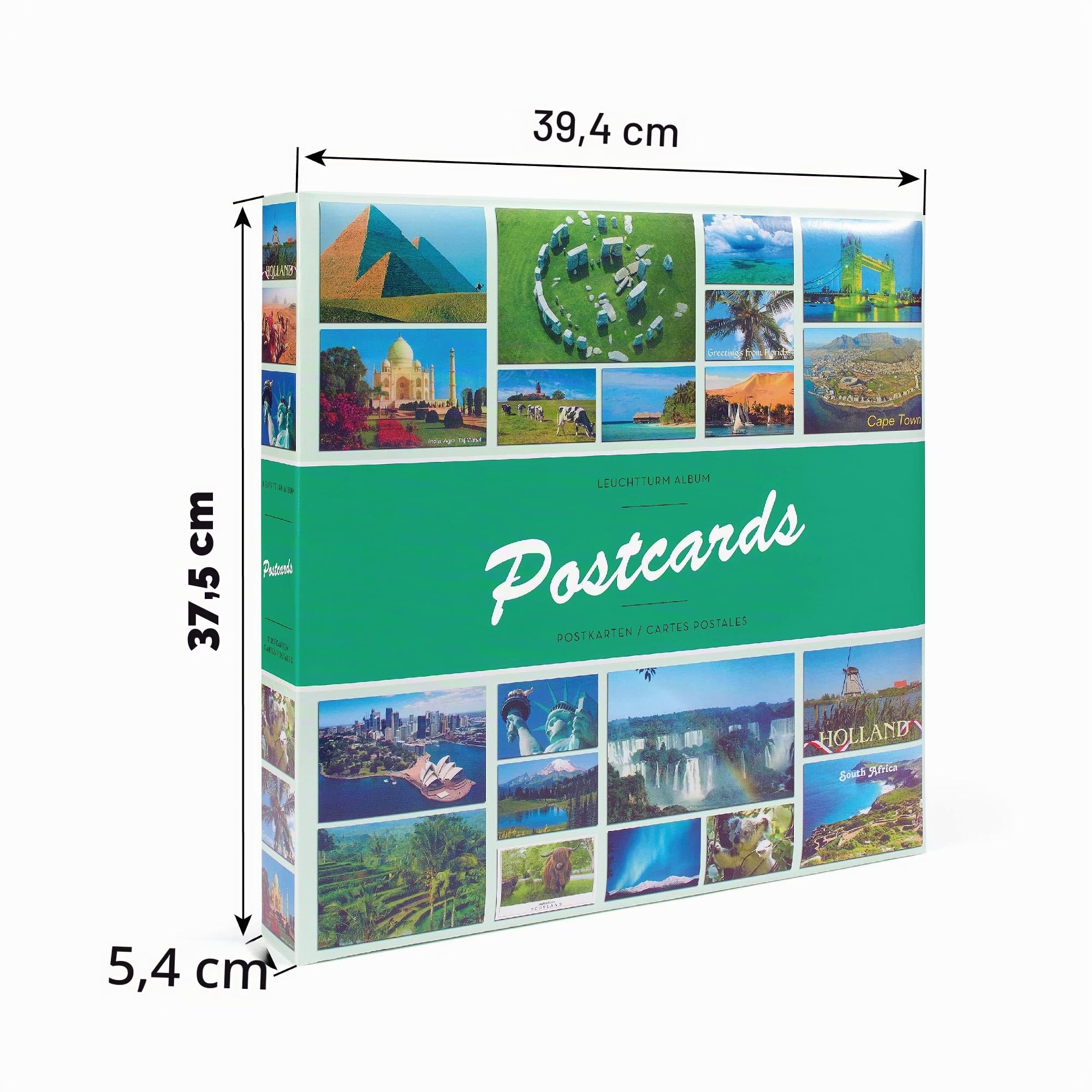 Leuchtturm 347771 Sammel-Album - Postkarten-Album für 600 Postkarten -50 festeingebundene Hüllen